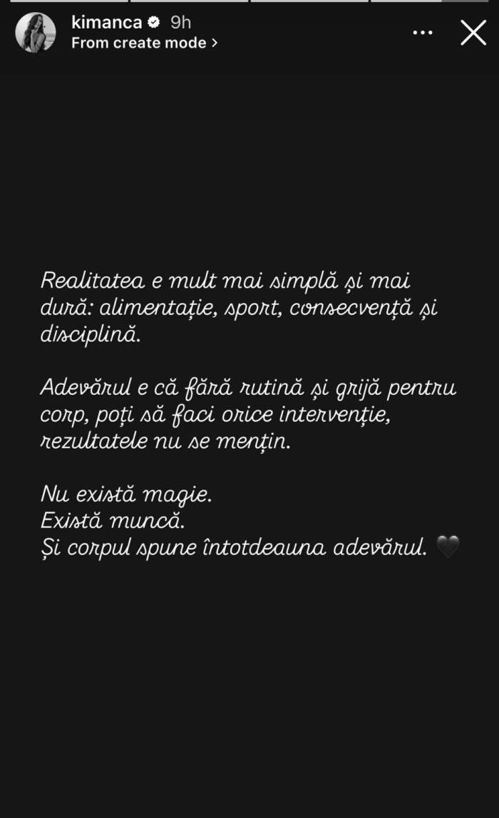 mesajul Ancăi, iubita lui Alex Bodi