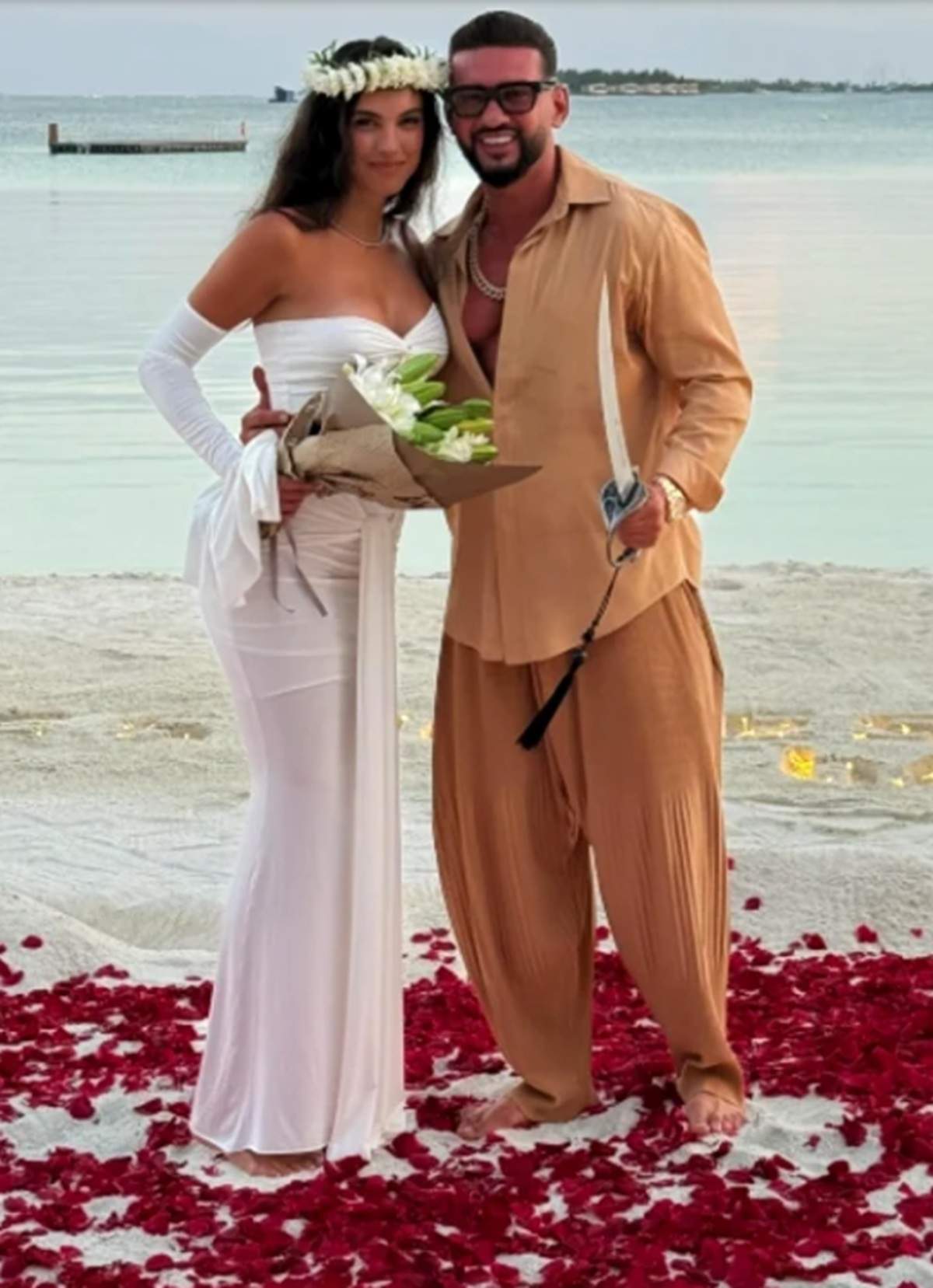 Dorian Popa și soția lui, Andreea