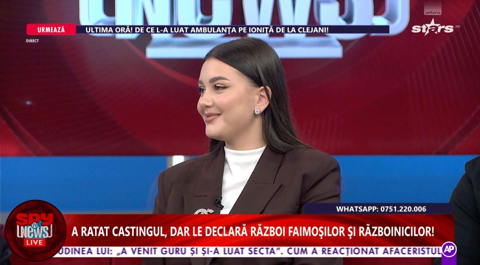 Soția lui Adrian Petre, la Spynews TV