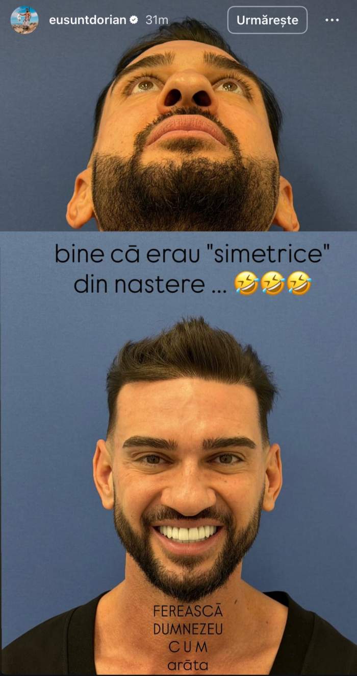 Dorian Popa, rezultat înainte de operație