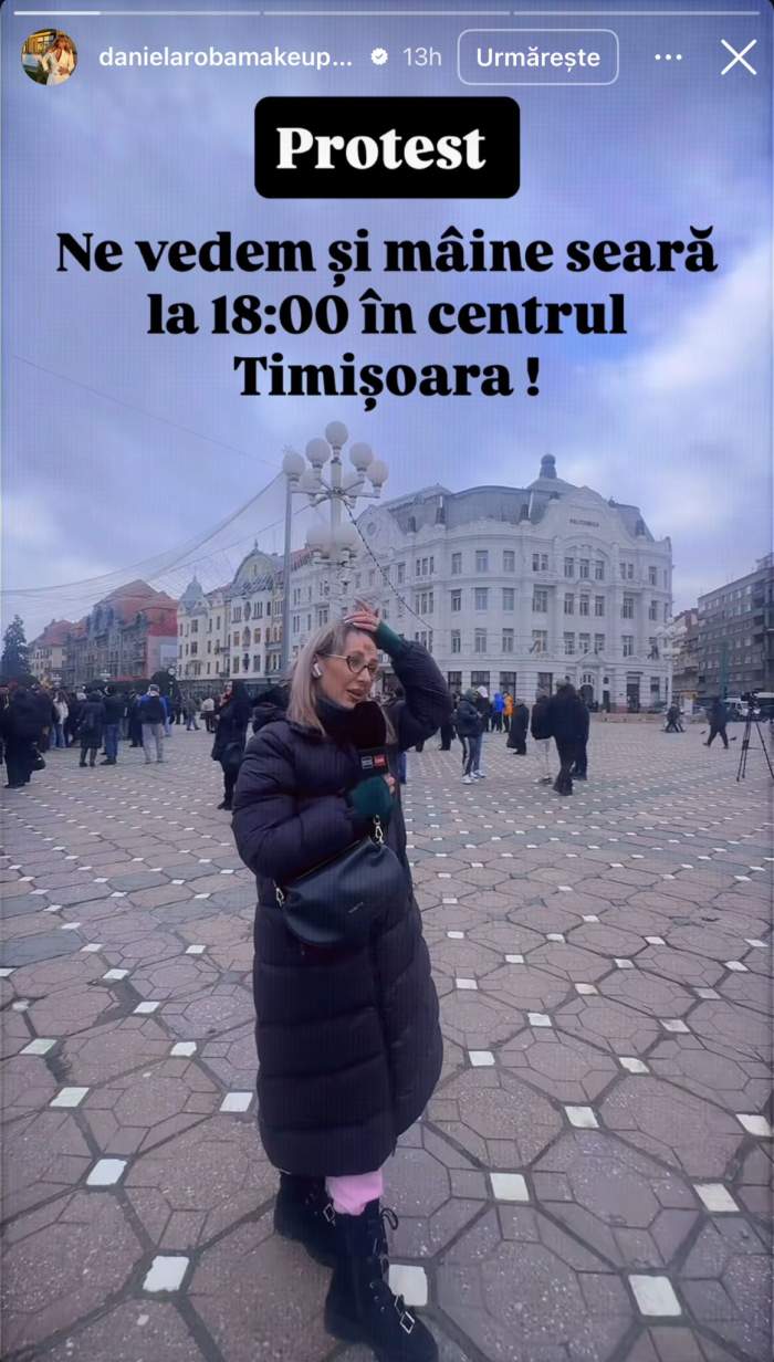 Dana Roba și-a ridicat bretonul la protestul pentru Mario Berinde