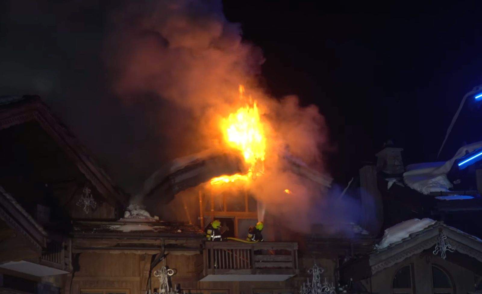 Incendiu în Courchevel