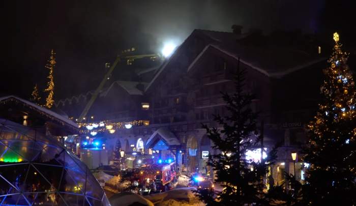 Locația în care a izbucnit incendiul