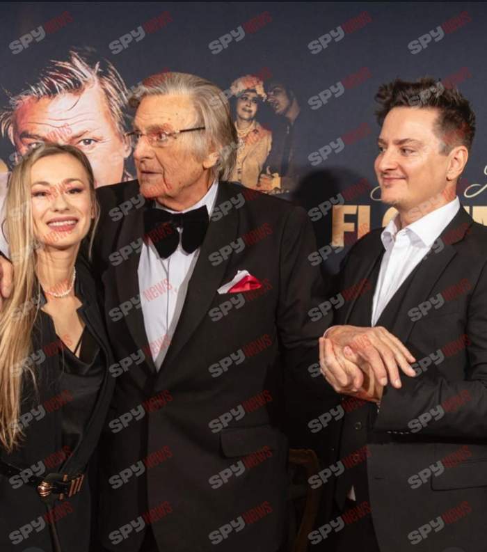 Florin Piersic își ține de mână fiul