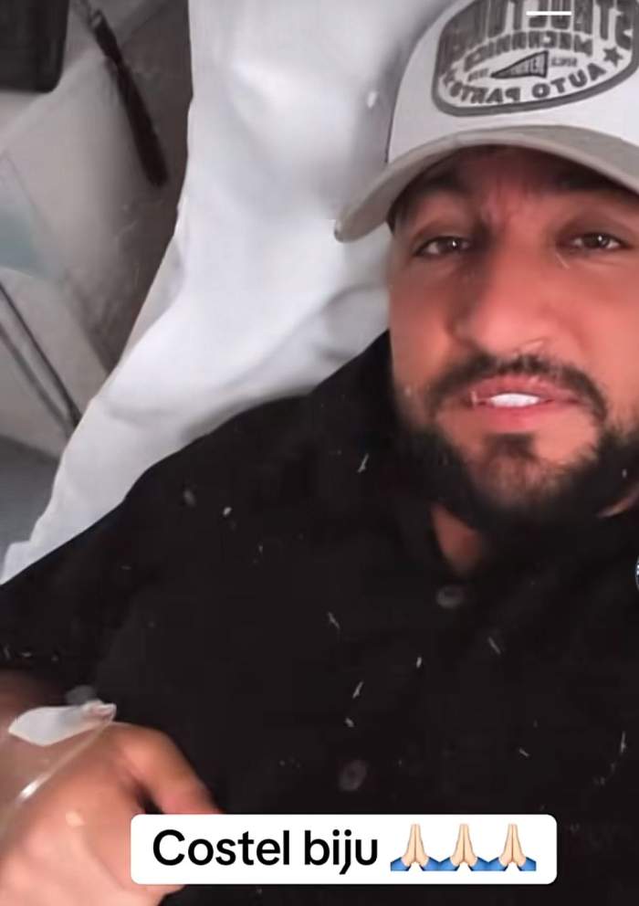 Costel Biju, pe patul de spital
