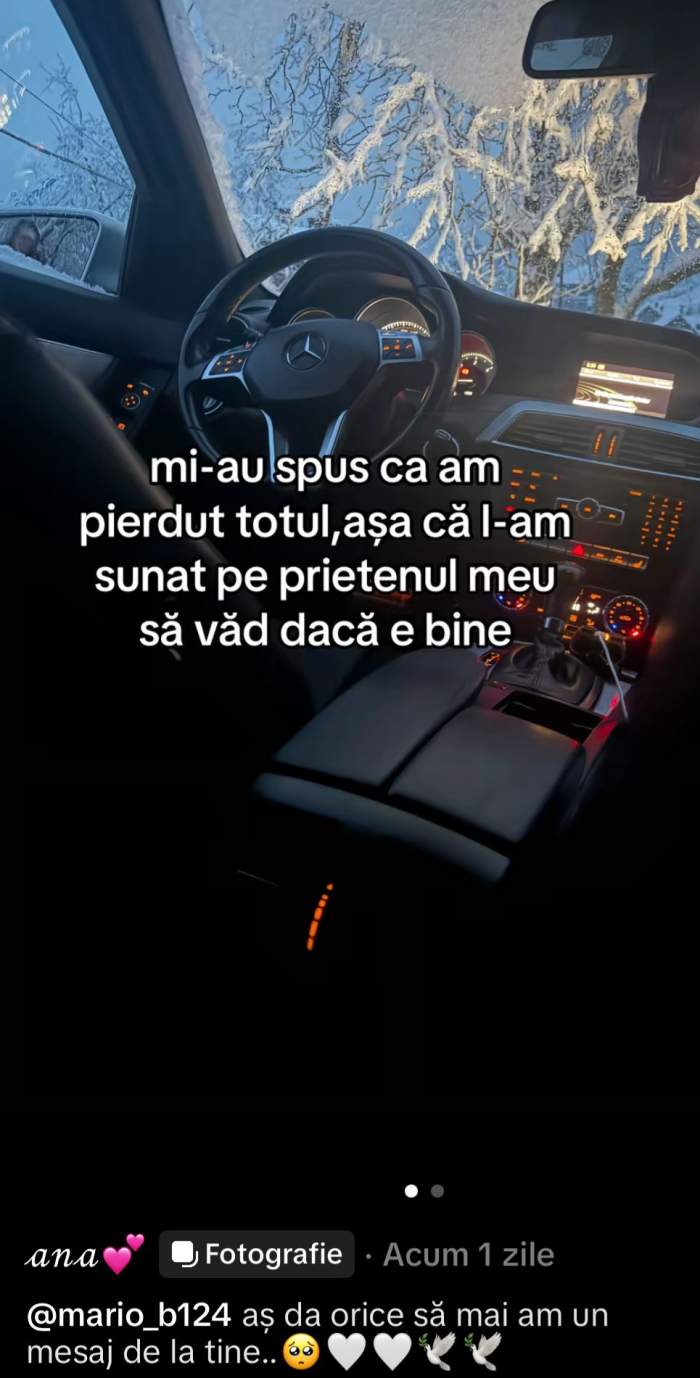 Mesajul postat de o prietenă