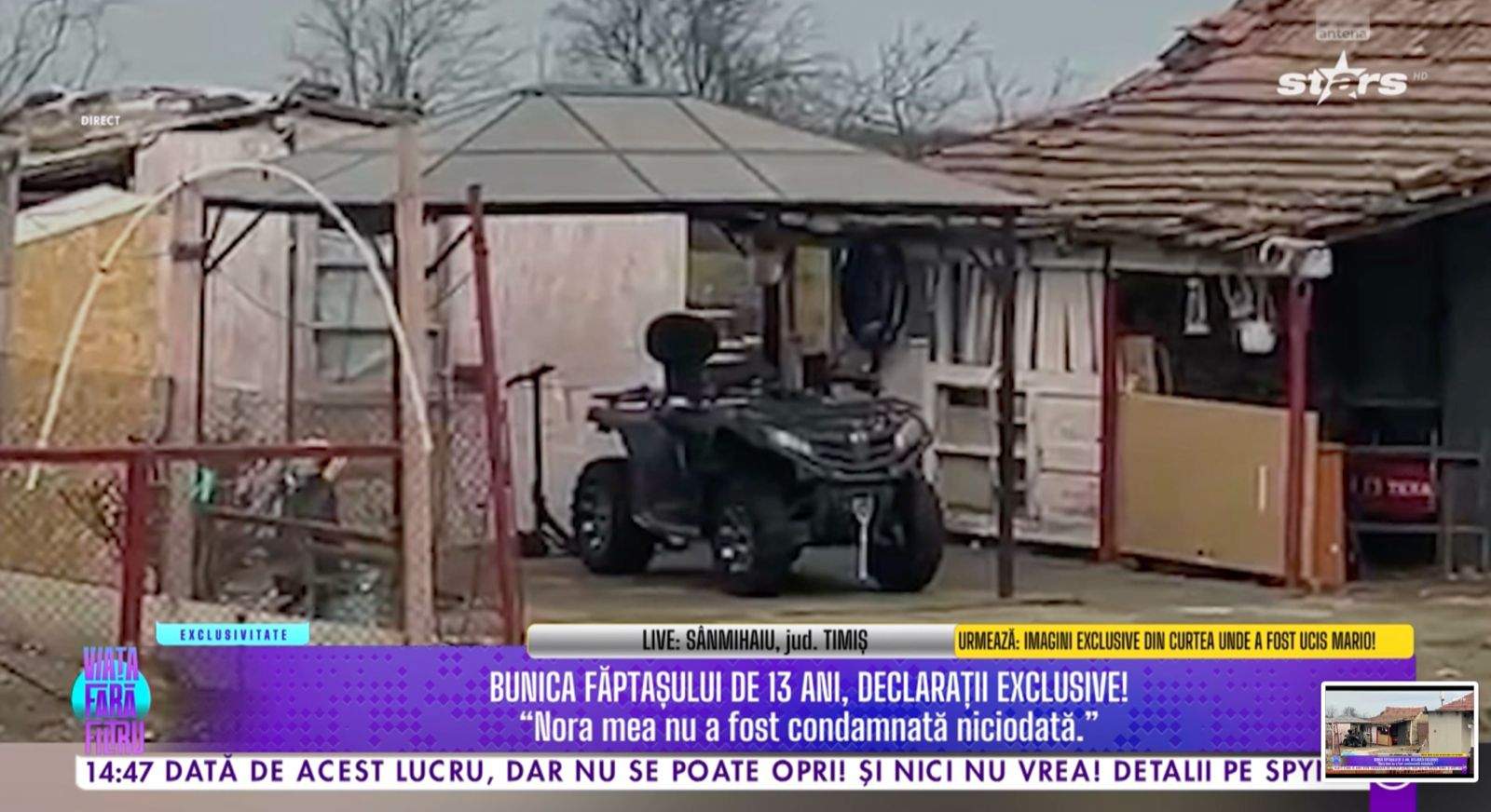 ATV-ul criminalului de 13 ani