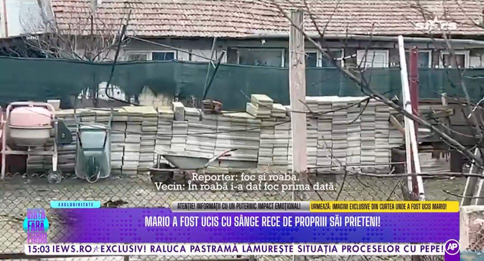 Roaba în care a fost amplasat trupul neînsuflețit al lui Mario Berinde