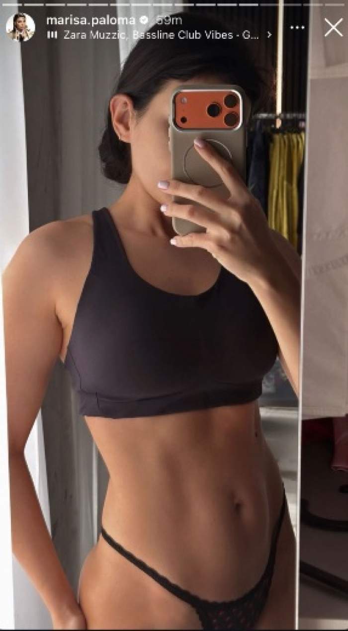 Cât de bine arată Marisa Paloma! Influencerița și-a etalat abdomenul perfect