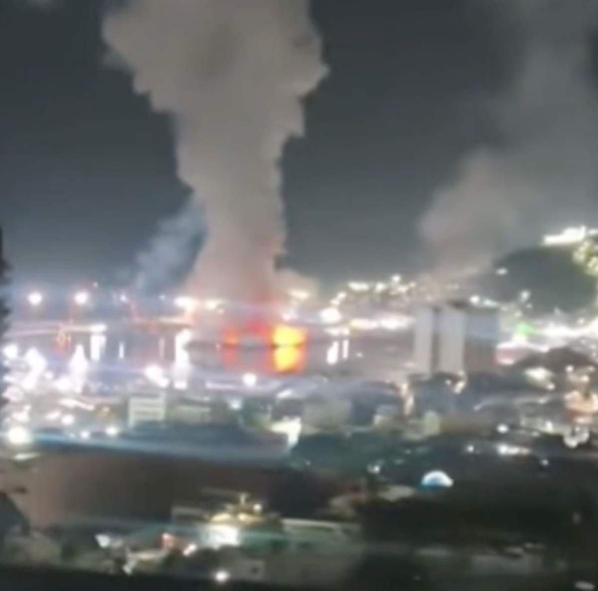 Foto cu exploziile din Caracas