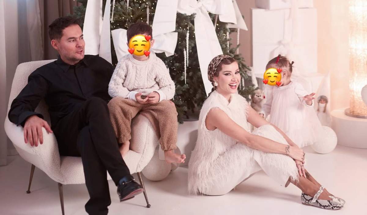 Alina Ceușan, alături de familia ei