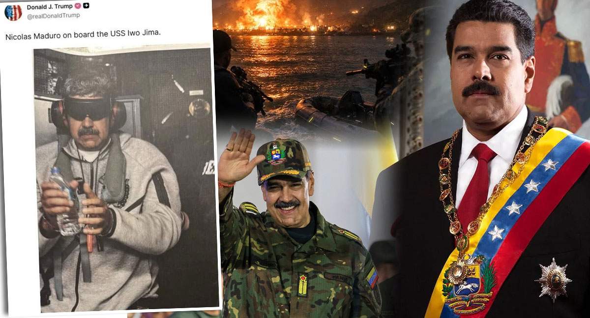 machetă Nicolas Maduro