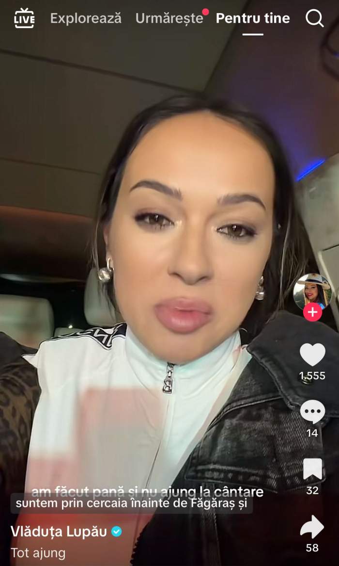 Vlăduța Lupău, povestind ce i s-a întâmplat
