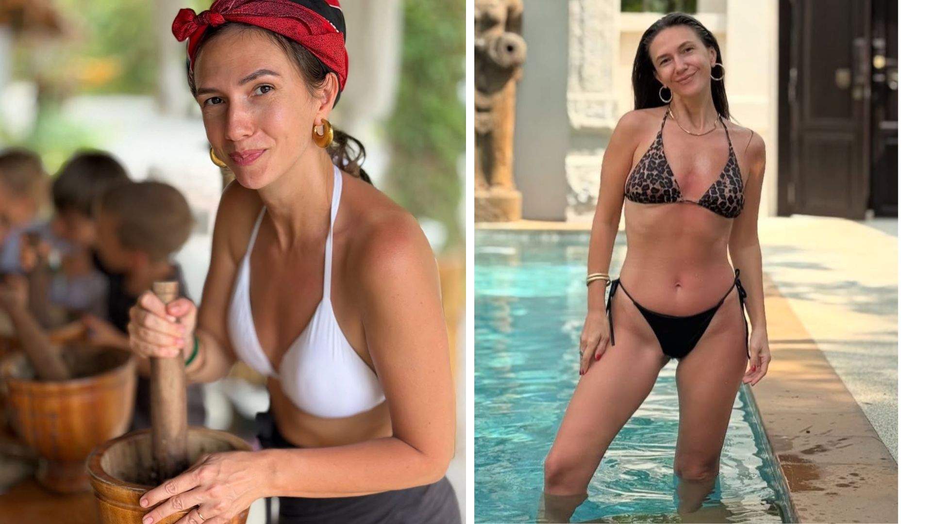 Colaj foto cu Adela Popescu acum vs anul trecut