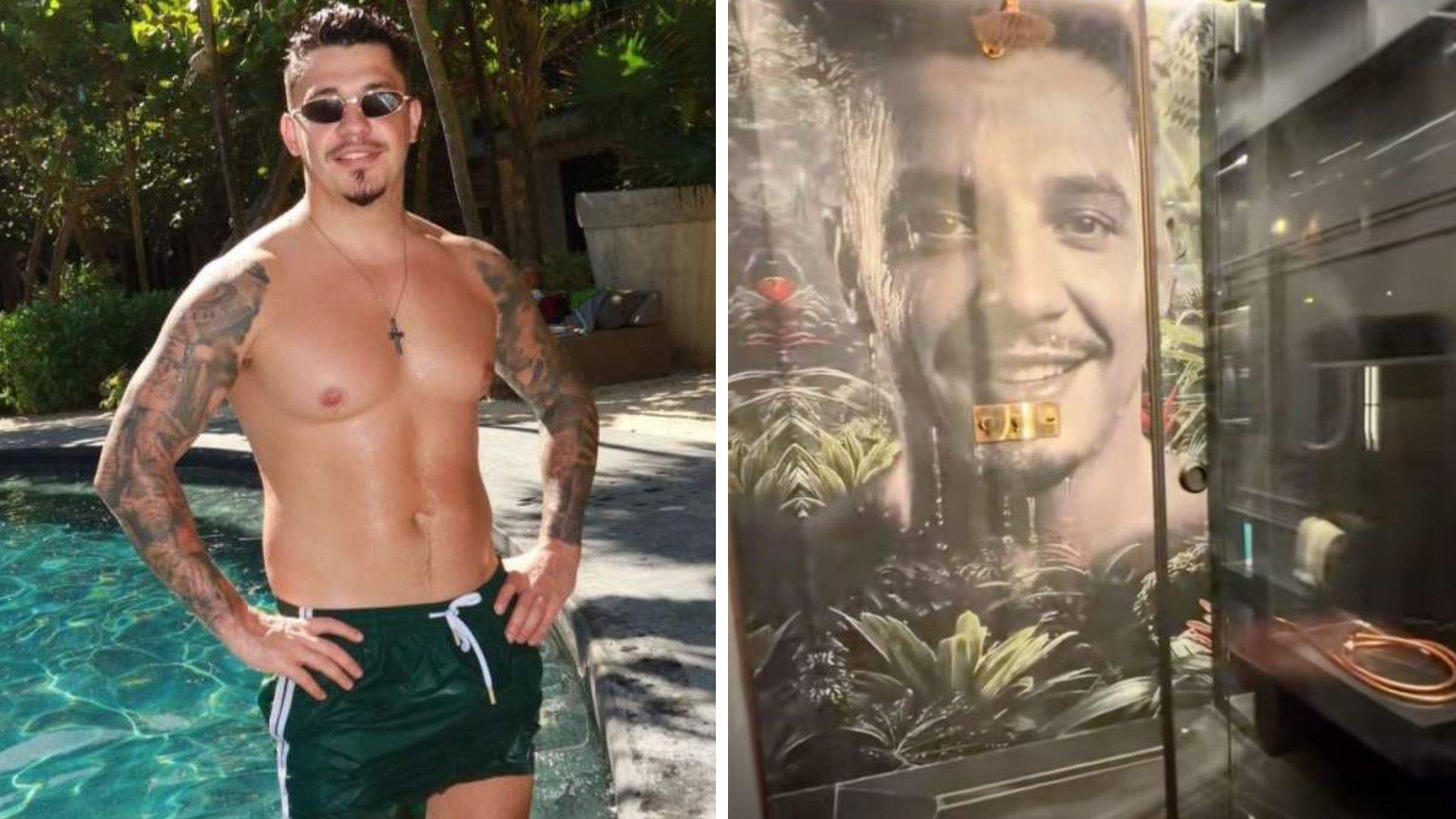 Colaj foto cu BDLP și baia lui