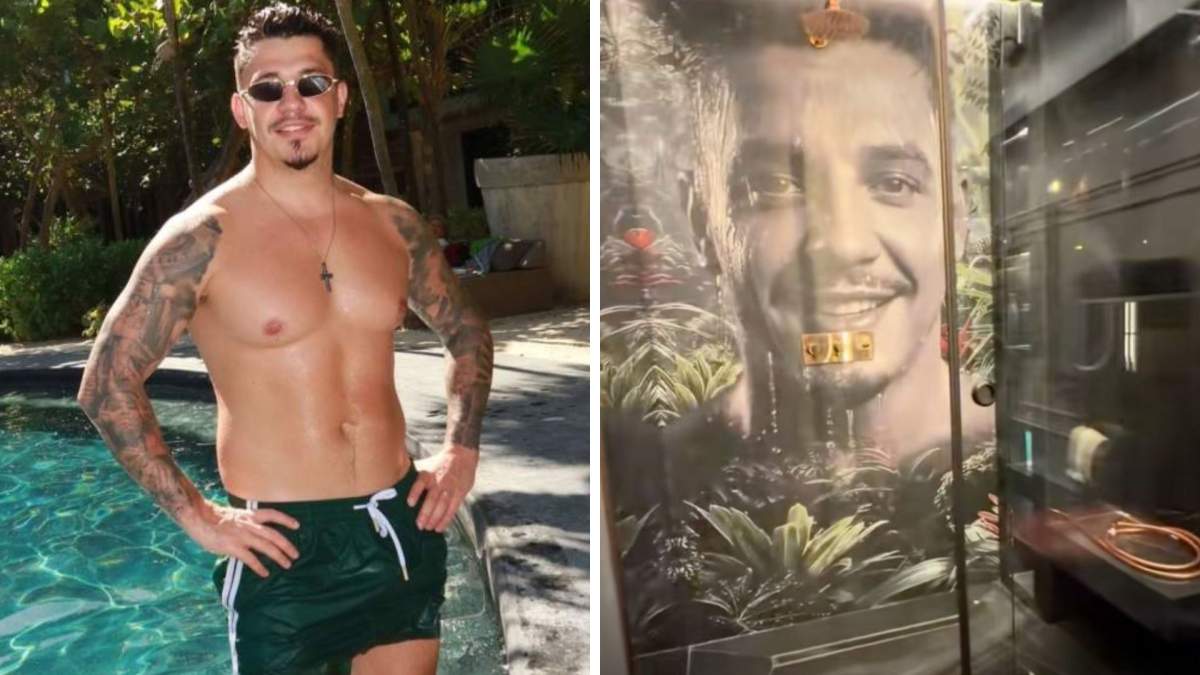 Colaj foto cu BDLP și baia lui