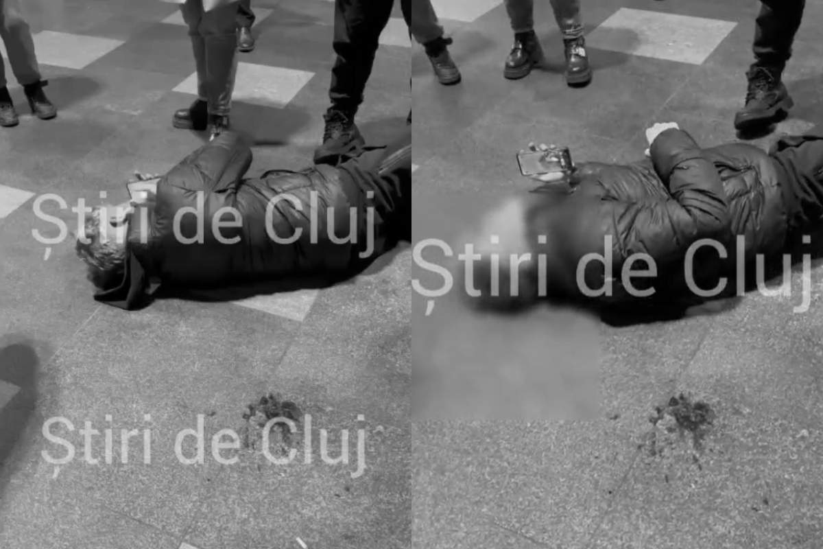 Adolescent, bătut crunt în fața unui mall din Cluj! Agresorul a fugit de la fața locului