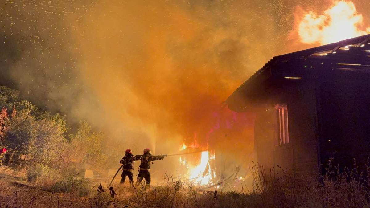 Incendiu în Bihor