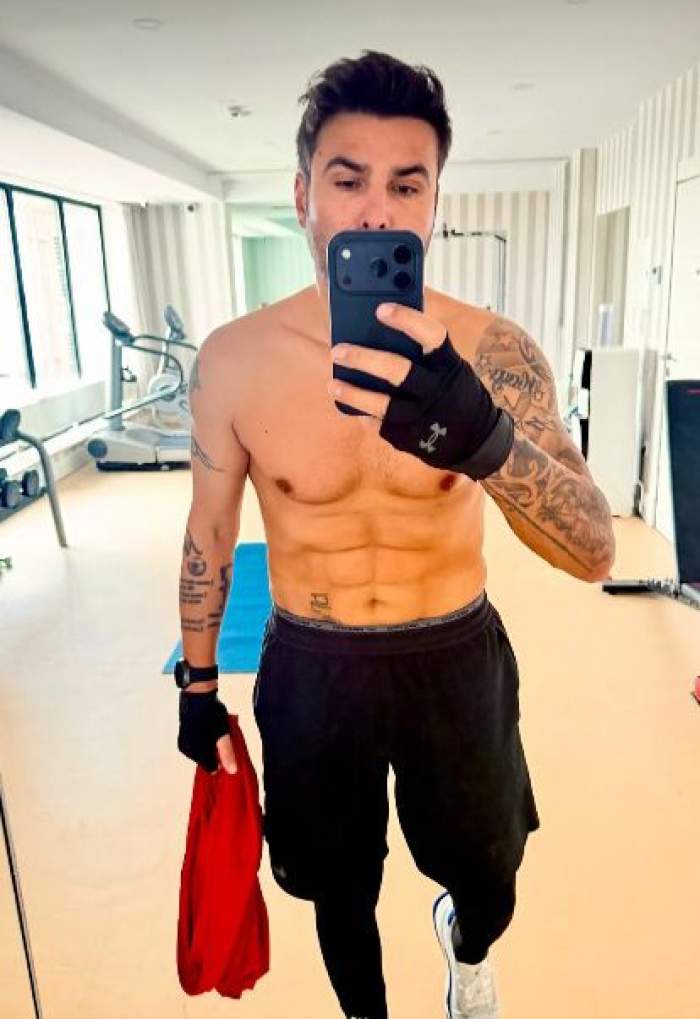 Adrian Mutu, în sala de forță