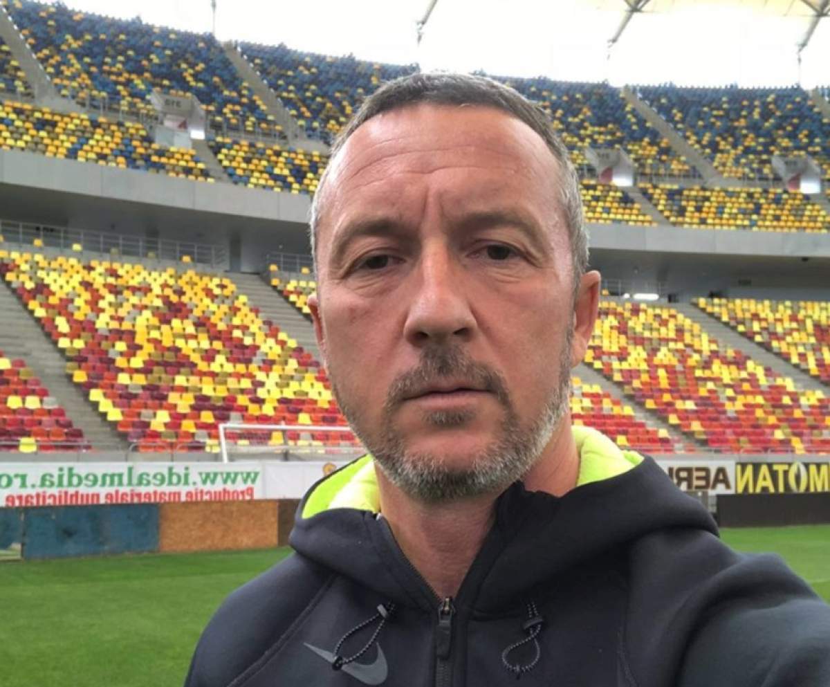 Foto cu Meme Stoica pe stadion