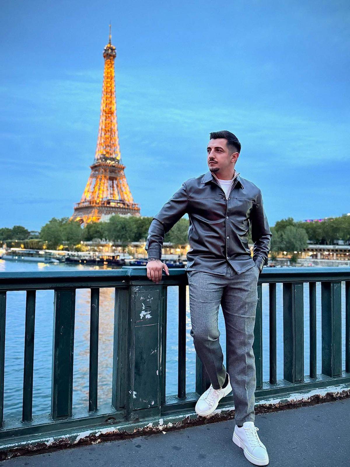 Viorel, iubitul Emiliei Ghinescu, la Paris