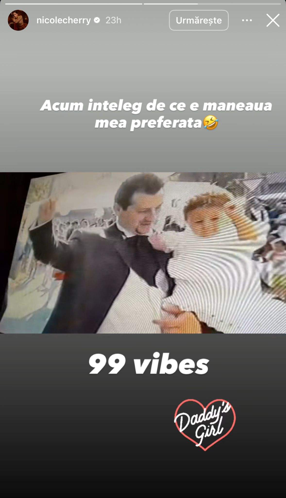 Nicole Cherry și tatăl ei