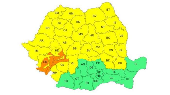 harta romaniei atentionari anm