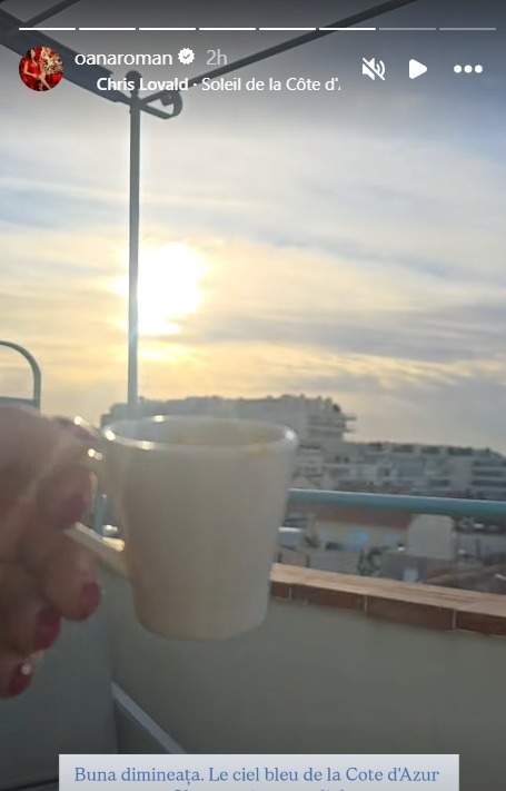 Peisajul postat de Oana Roman