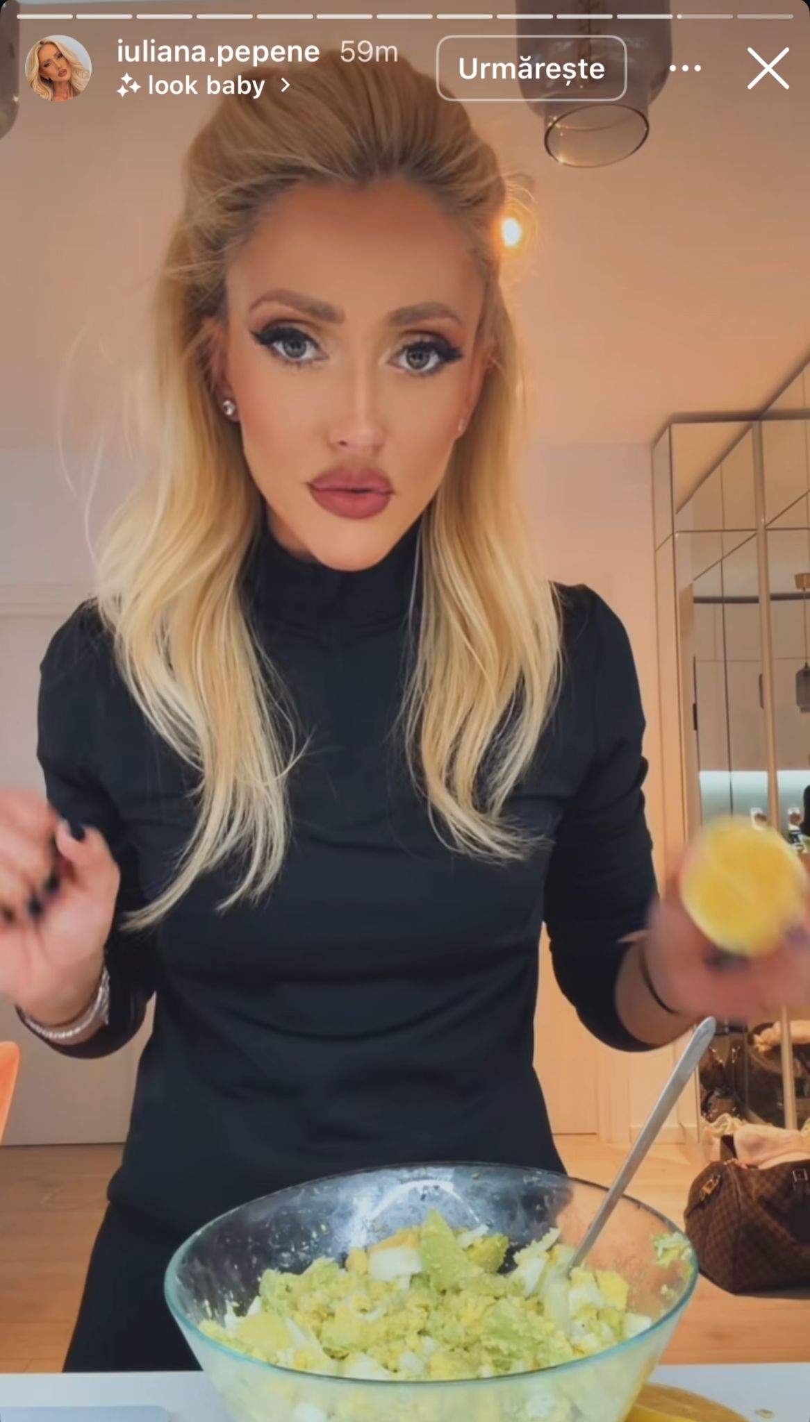 Iuliana Pepene, gătind