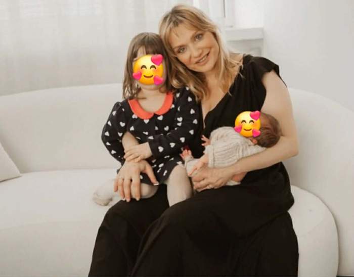 Cristina Cioran și copiii ei