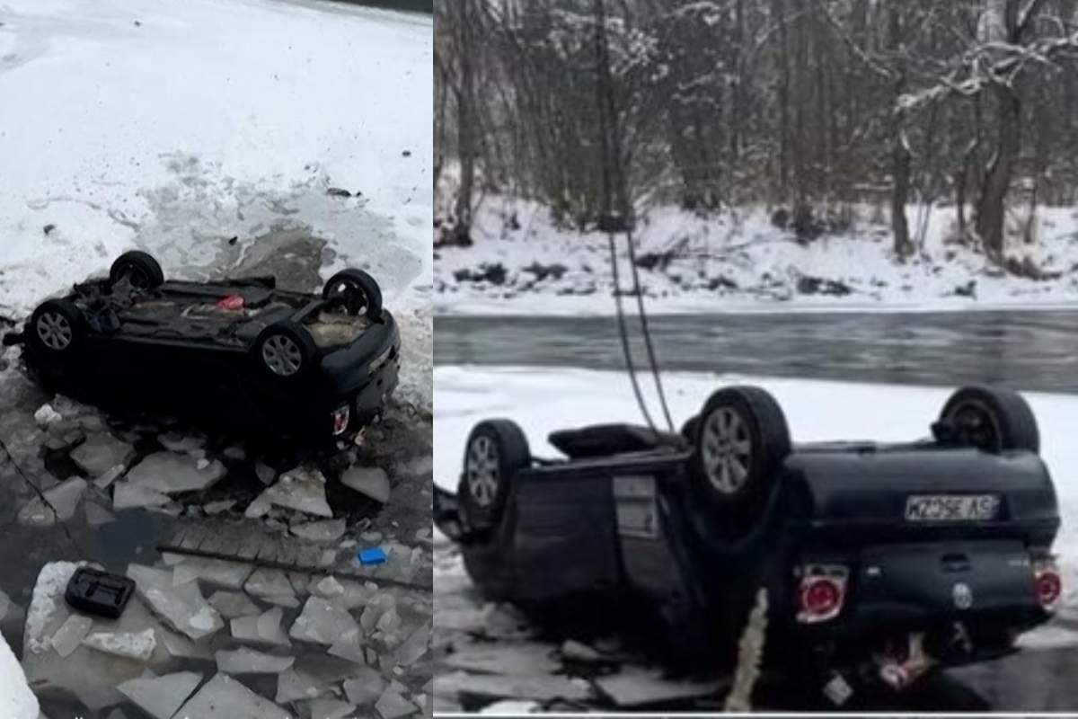 Un copil de 14 ani a murit după ce mama lui a căzut cu mașina în râu. Băiatul era fiul unui preot din Vatra Dornei