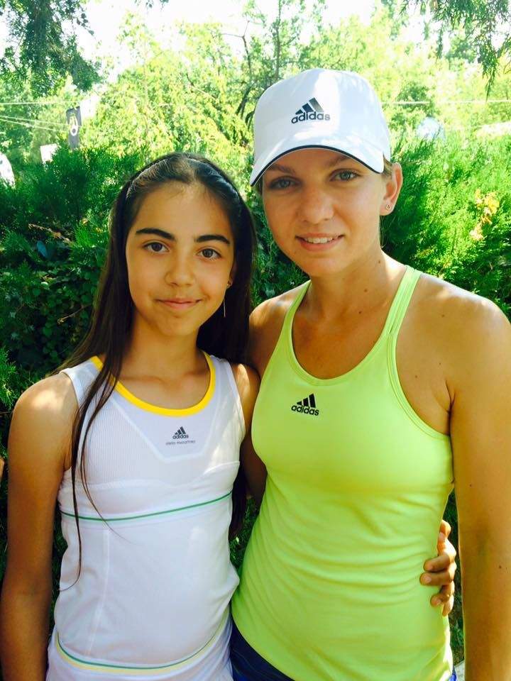 Foto cu Vanessa și Simona Halep