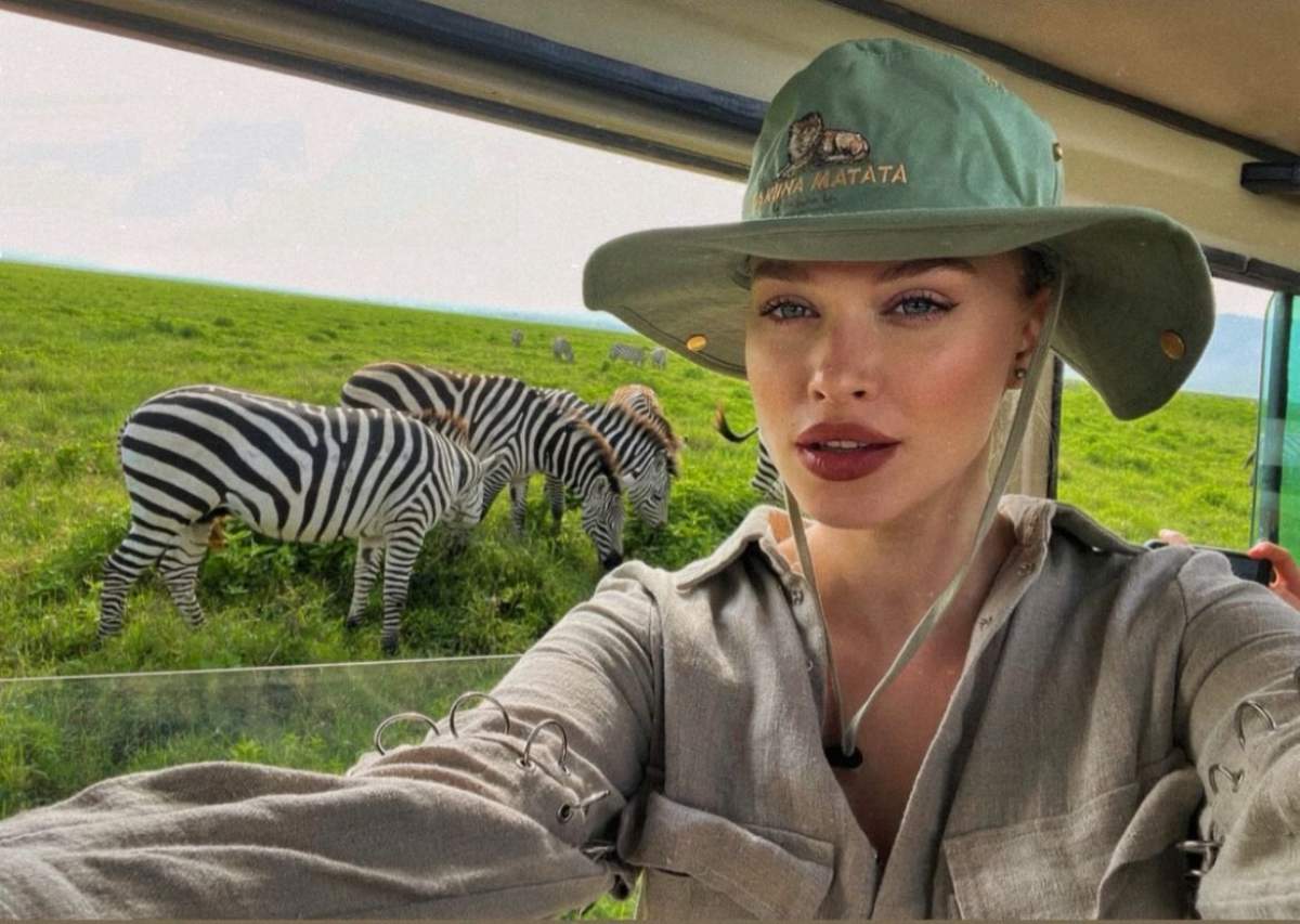 Gina Chirilă, în safari