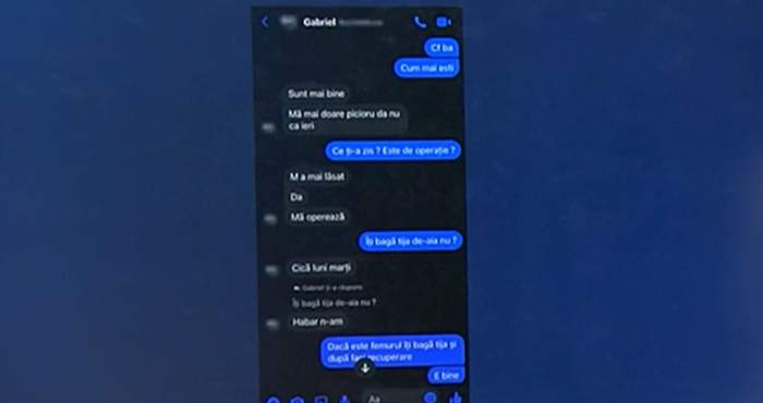 ultimele mesaje ale lui Gabriel Bumbăcea