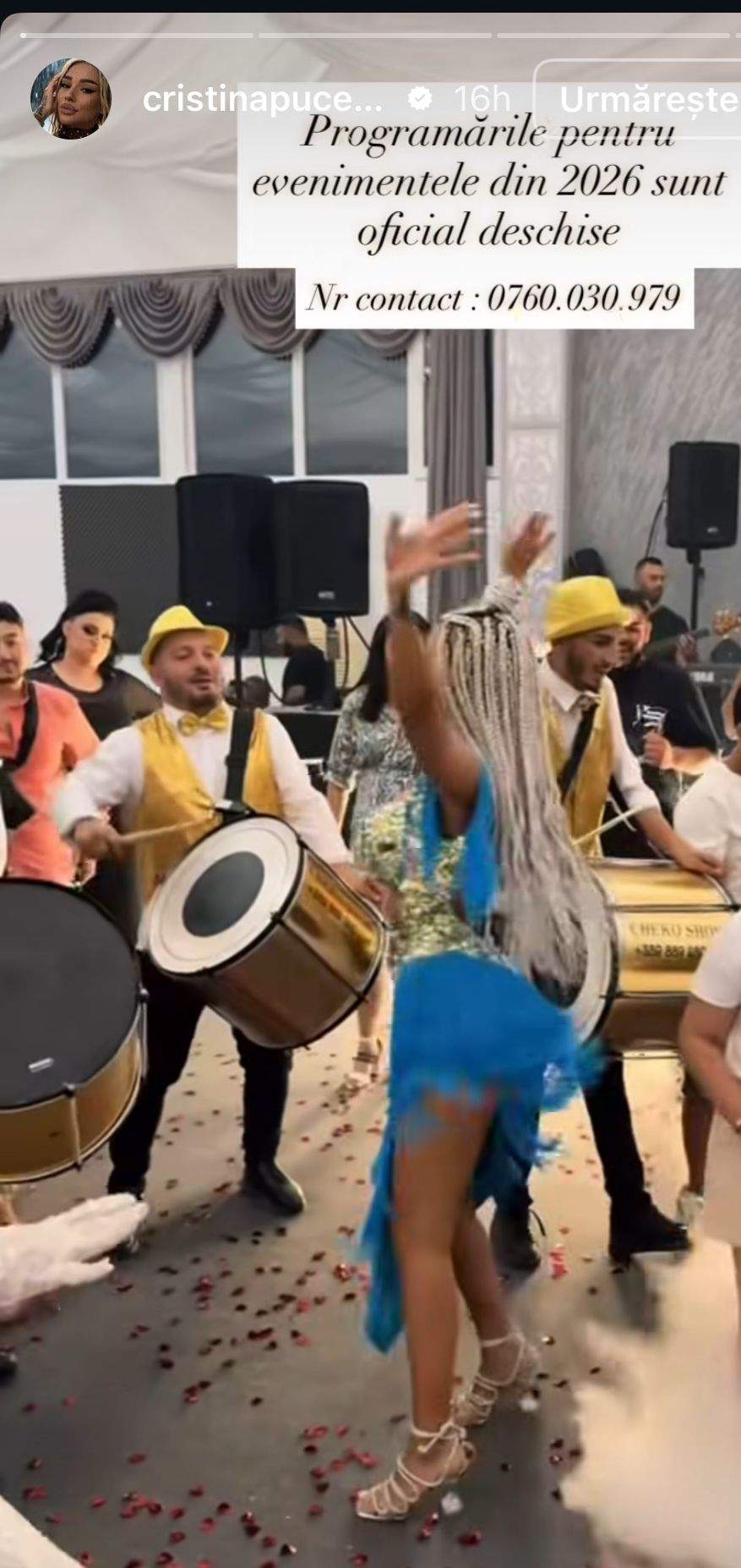 Cristina Pucean, dansând