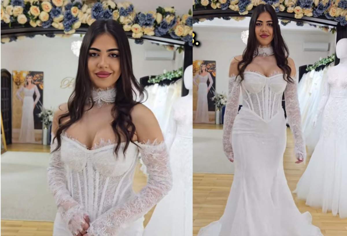 Vanessa, colaj în rochia de mireasă