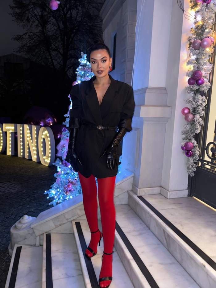 Olga Barcari poarta o tinuta eleganta