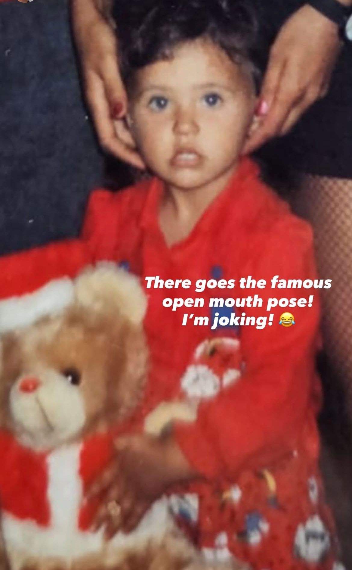 Antonia, când era copil