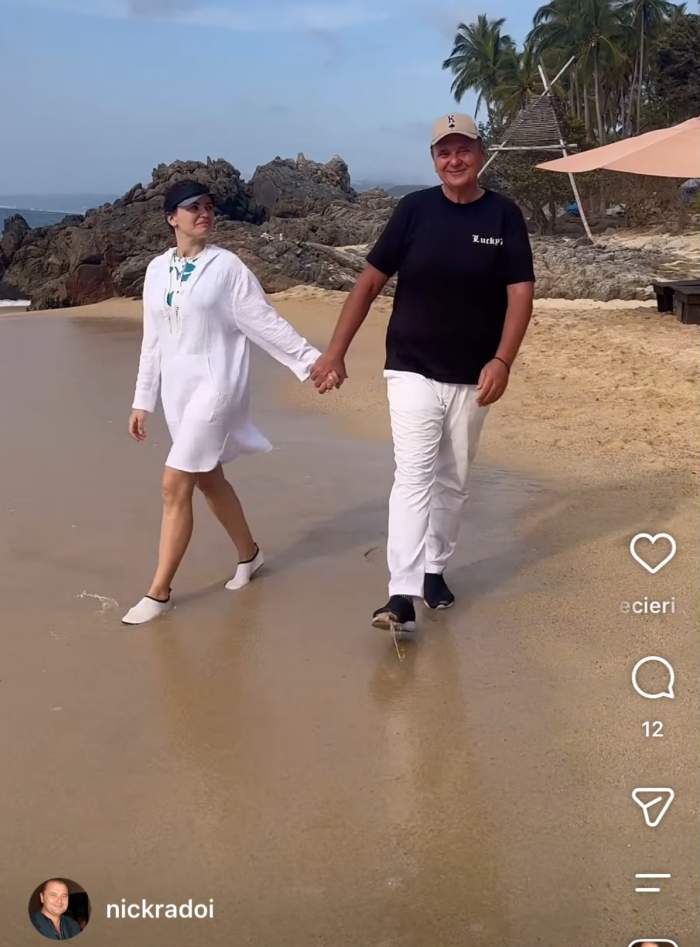 Mădălina Apostol și Nick Rădoi, pe plajă