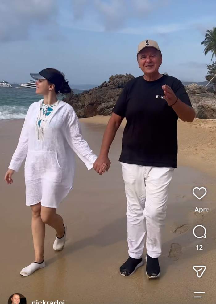 Mădălina Apostol și Nick Rădoi, pe plajă