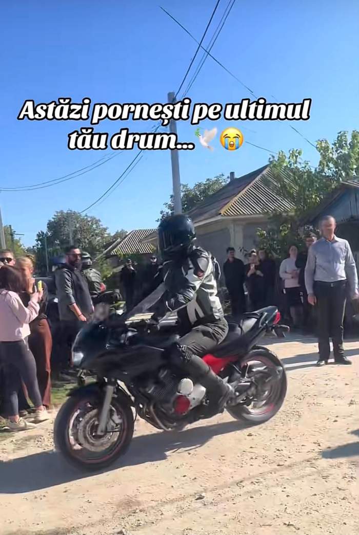 Primele imagini de la înmormântarea lui Gheorghe Moldovan, arbitrul care s-a împușcat după divorțul de femeia care i-a dăruit trei copii