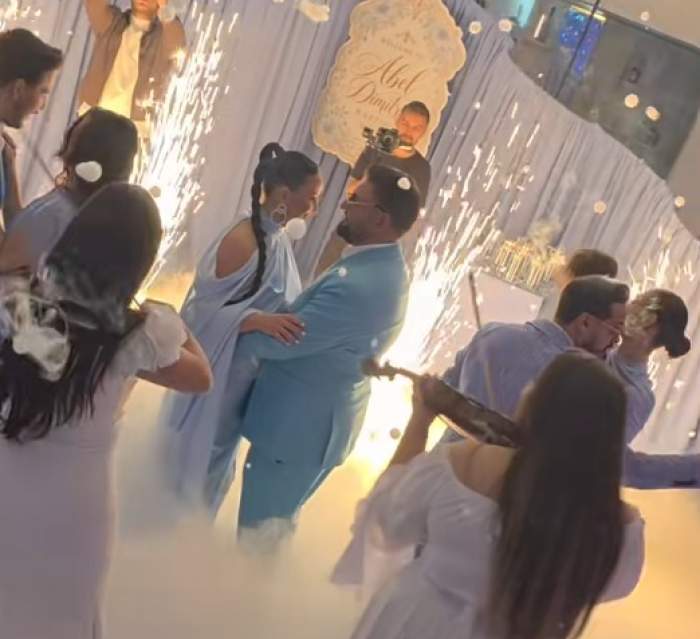 Fiul lui Costel Biju și soția lui, Antonia, și-au botezat băiatul. Primele imagini de la eveniment