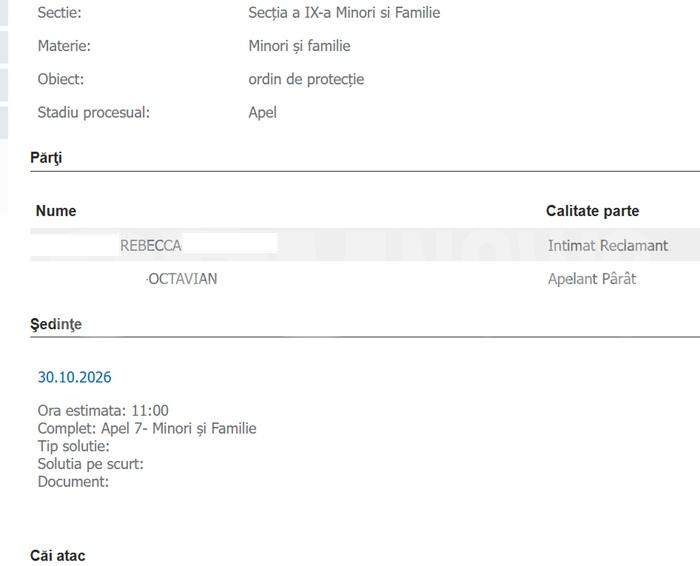 „Oxicomana lui Vlad Pascu”, din nou la tribunal. Iubitul însurat care ar fi agresat-o în propria casă vrea anularea ordinului de protecție