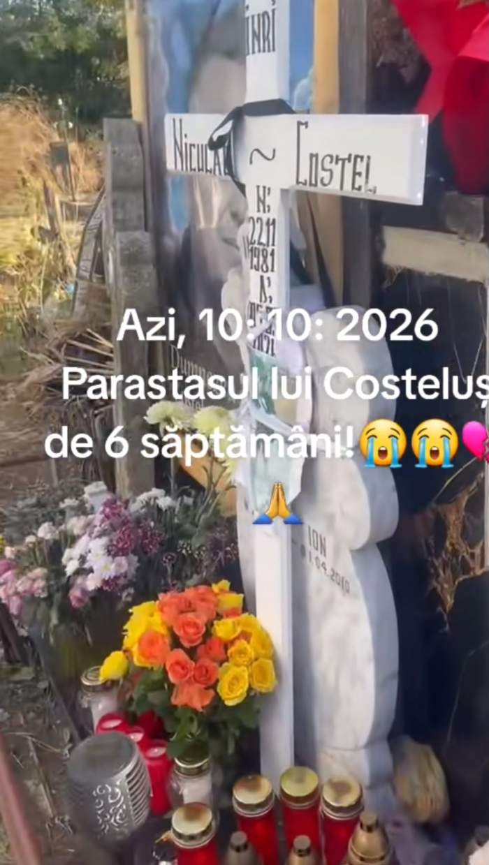 Gest emoționant pentru Costeluș de la Clejani. S-au împlinit șase săptămâni de când a murit