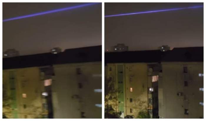 Fenomen ciudat pe cer, în Baia Mare. O lumină albastră a apărut în timpul nopții