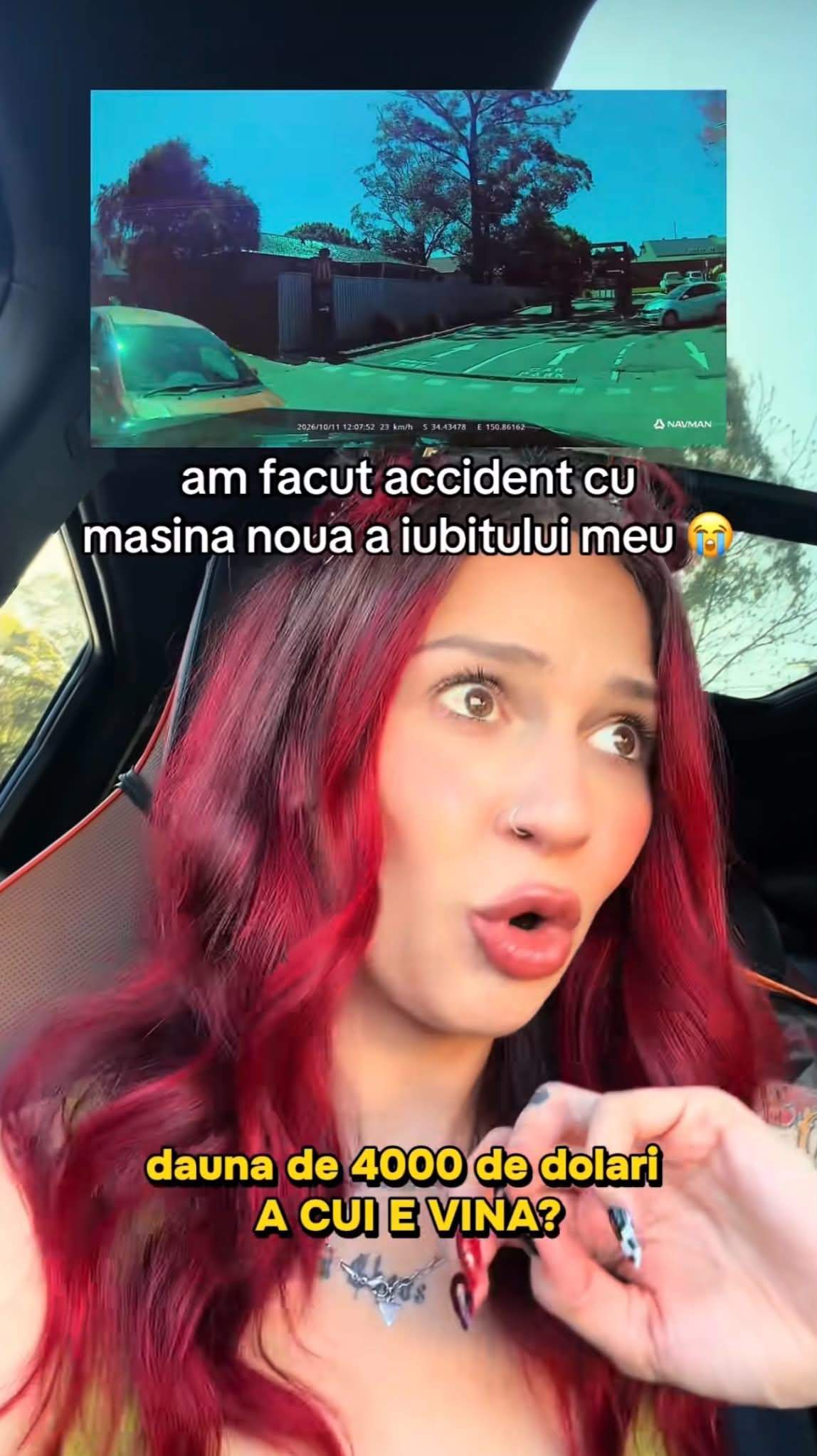 Marilu Dobrescu a făcut accident. Momentul impactului a fost filmat