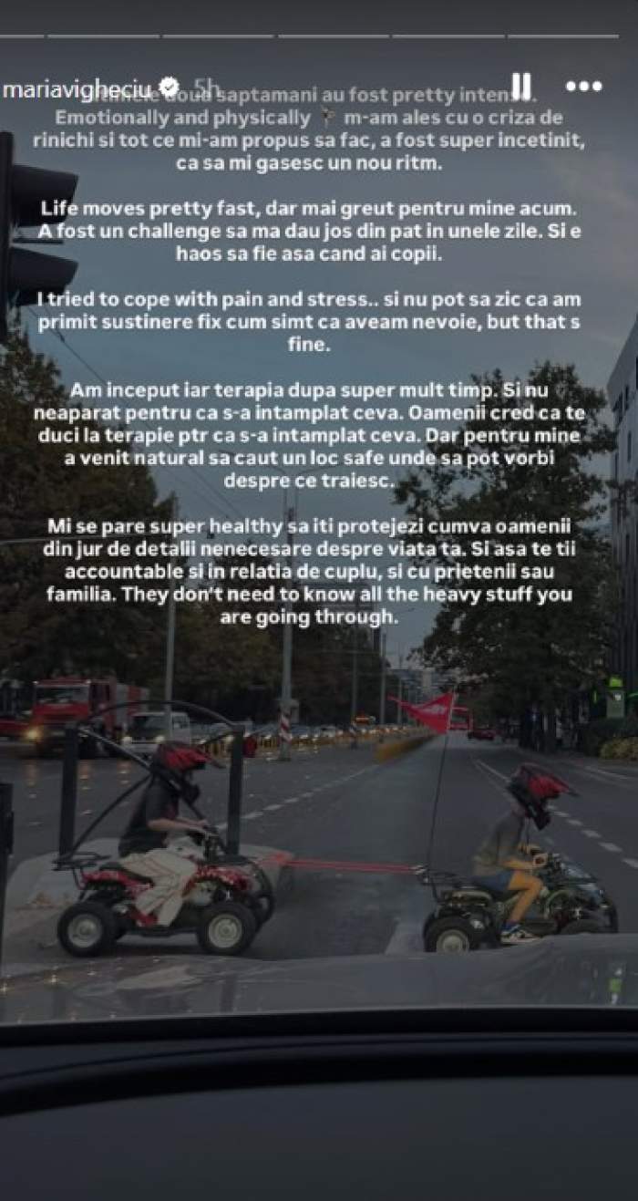 Cu ce probleme de sănătate se confruntă Maria Vigheciu. Influencerița a început să meargă din nou și la terapie
