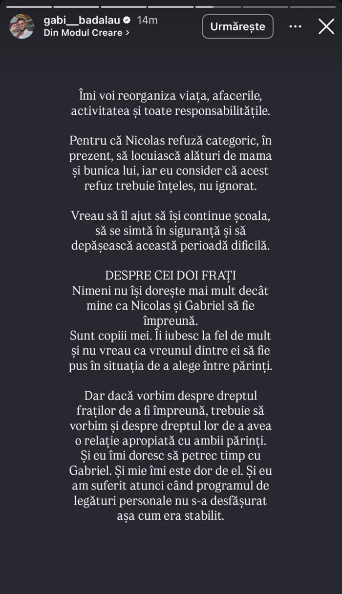 Gabi Bădălău răspunde acuzațiilor aduse de Claudia Pătrășcanu! Ce a transmis afaceristul: „Refuză categoric…”