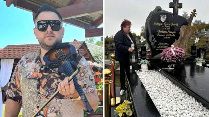 Colaj foto cu Gabi Stângău și mama lui