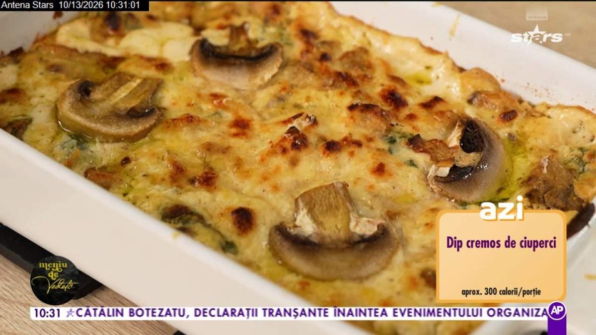 Dip cremos de ciuperci. Rețeta lui Chef Horia Manea